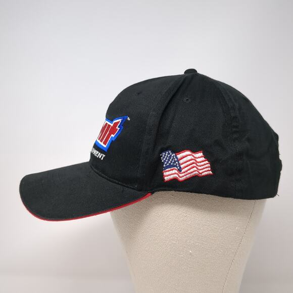 Summit Racing Equipment U.S. Flag Strapback Baseball Cap Black One Size 6 Panel - Picture 3 of 8
